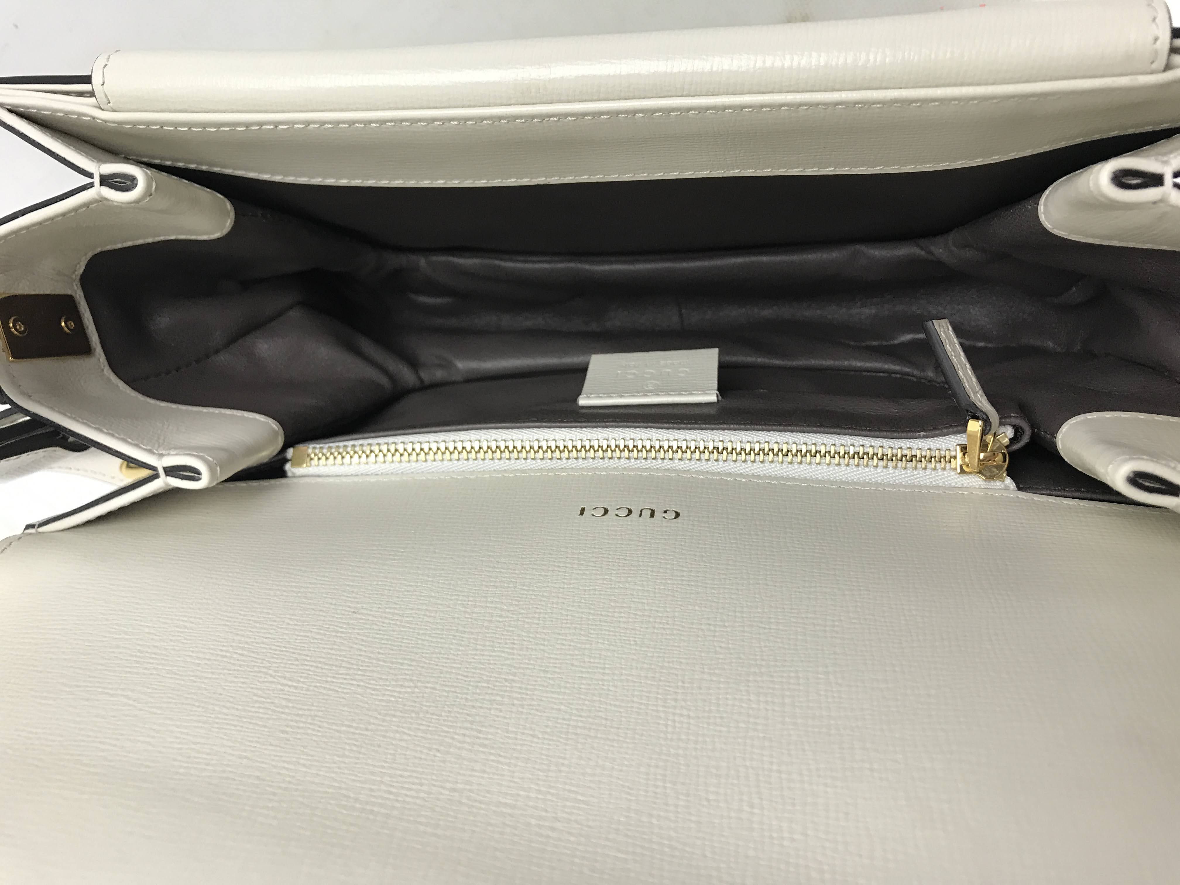 White/Cream Sylvie 1969 Shoulder Bag w/GHW
