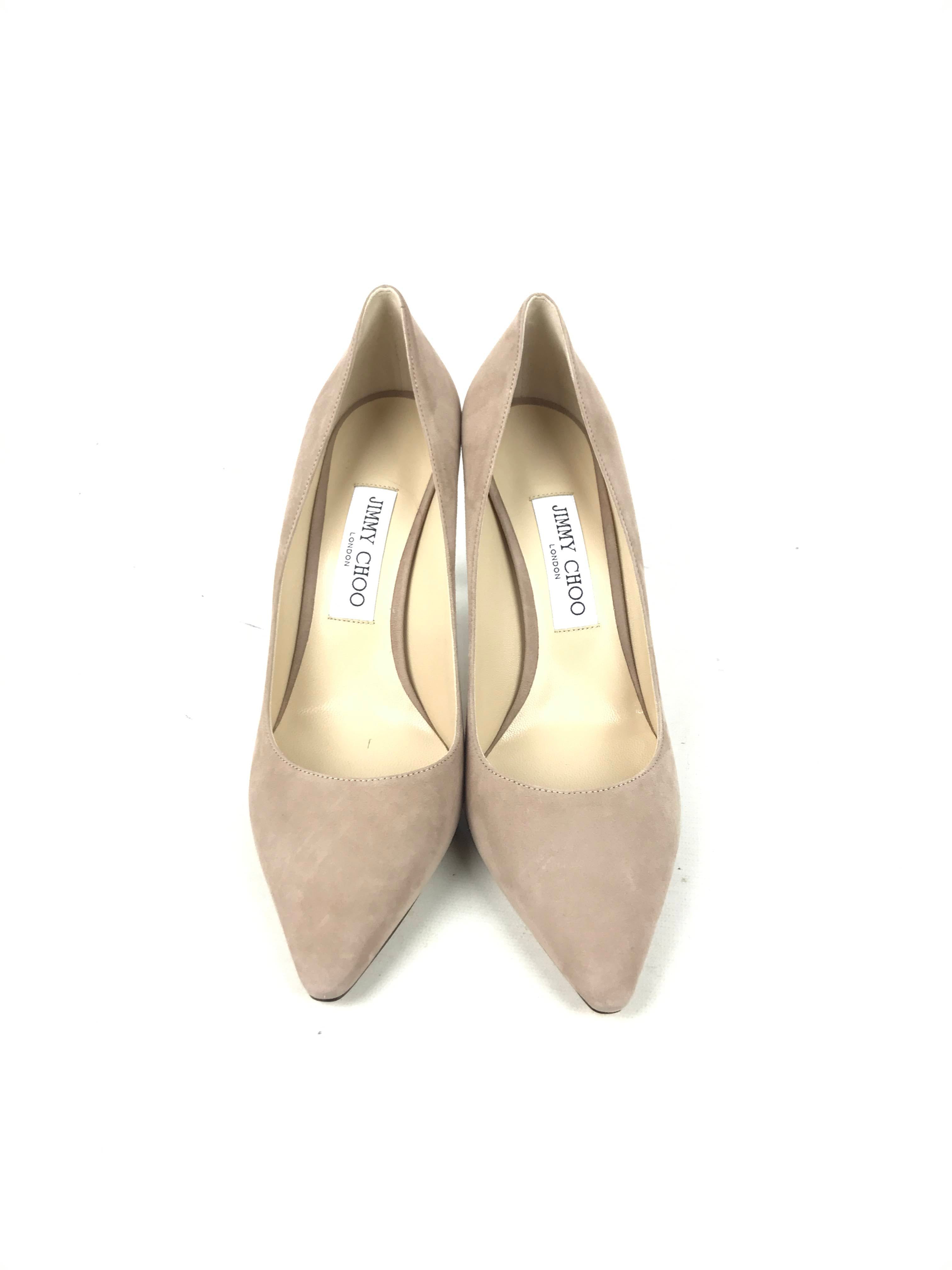 Romy Ballet Pink Suede Pointed Toe Pumps